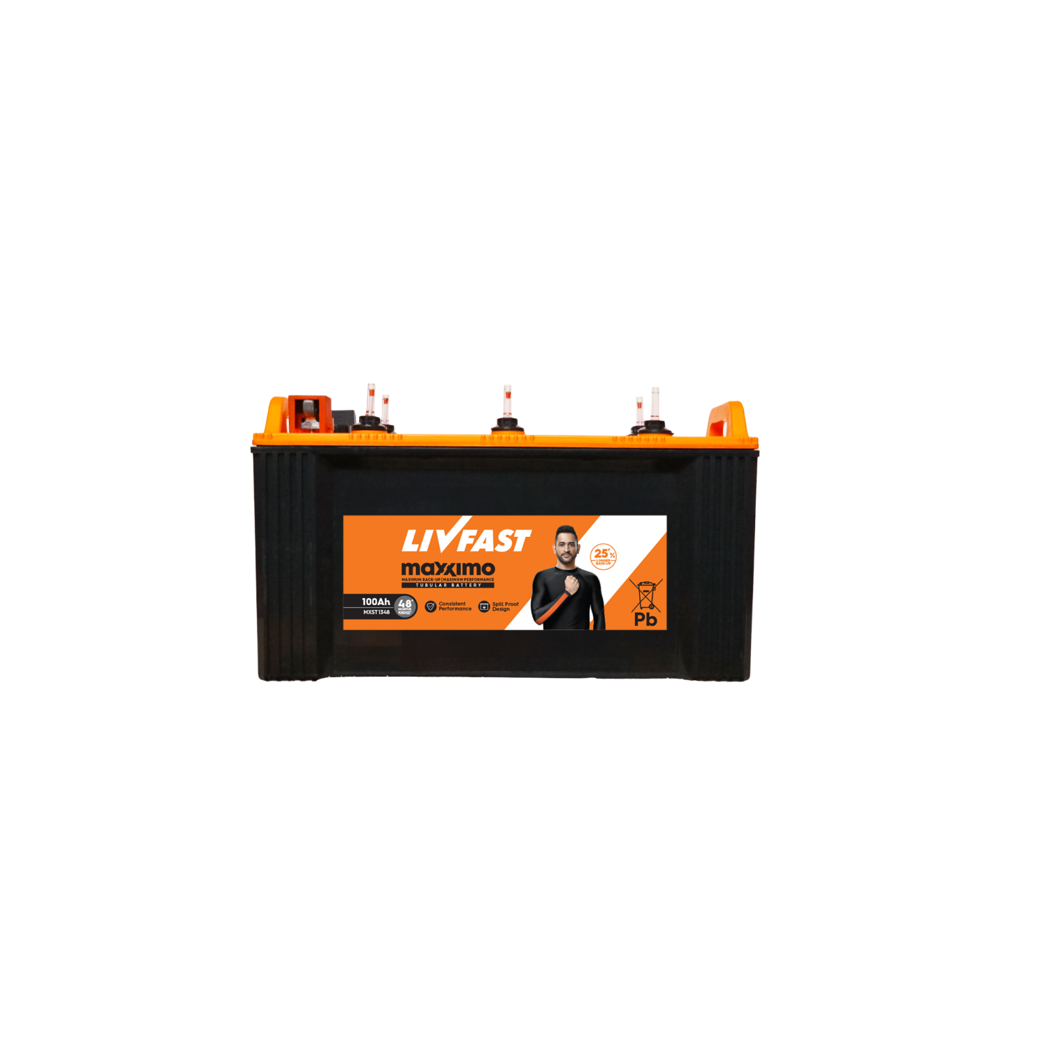 Livfast 100Ah Tubular Battery- MXST1348