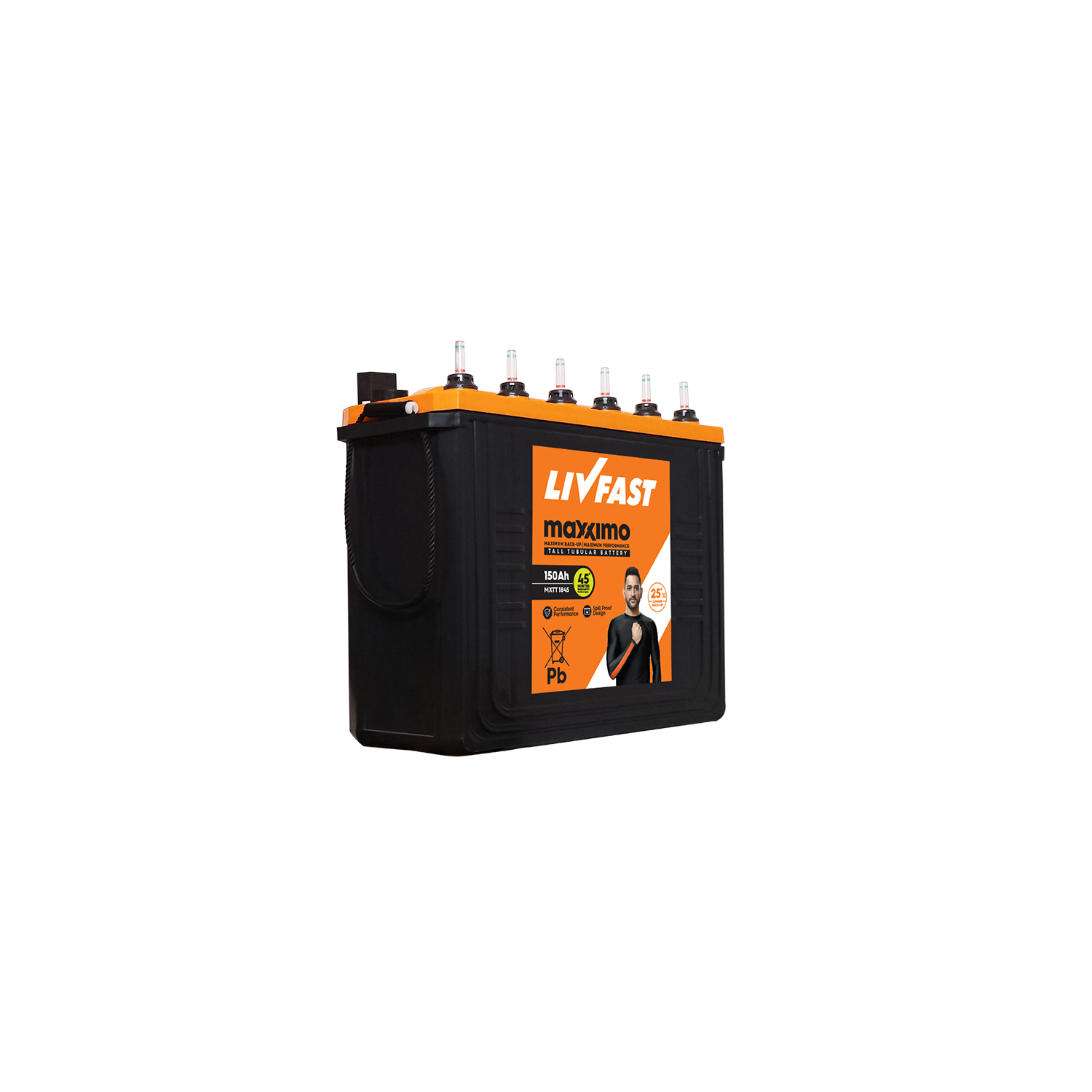 Livfast 150Ah Tubular Battery- MXTT 1845