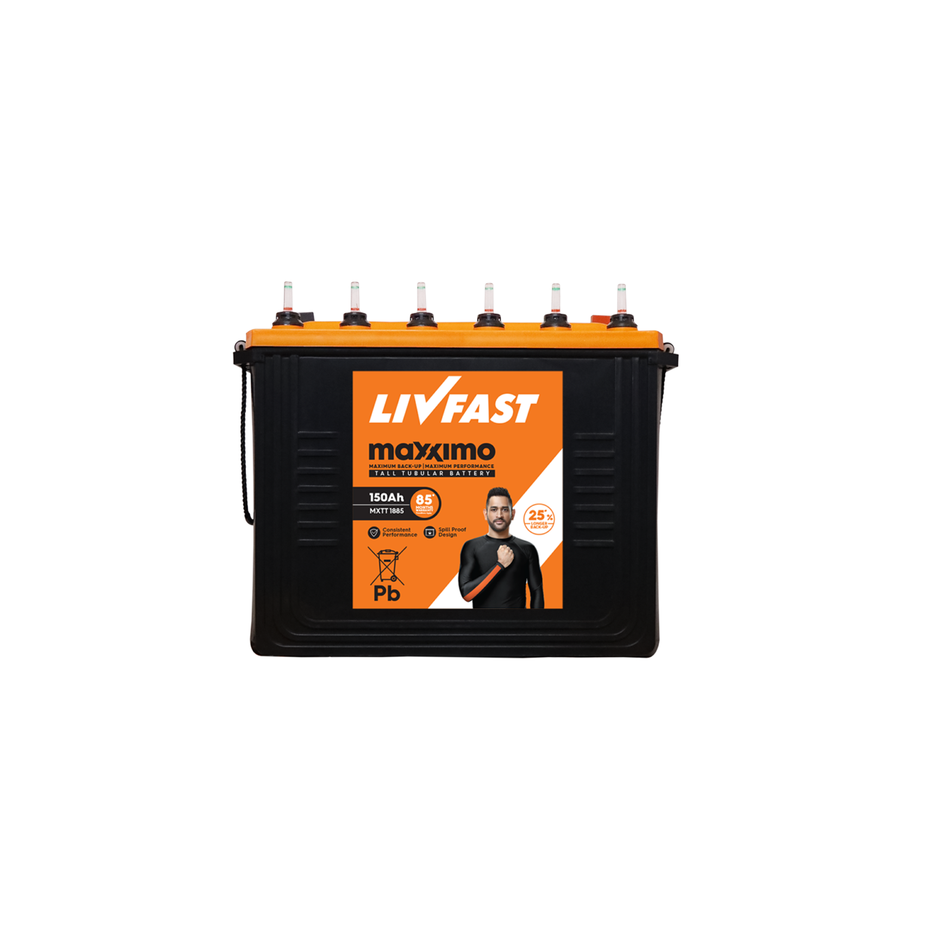 Livfast 150Ah Tubular Battery- MXTT 1885