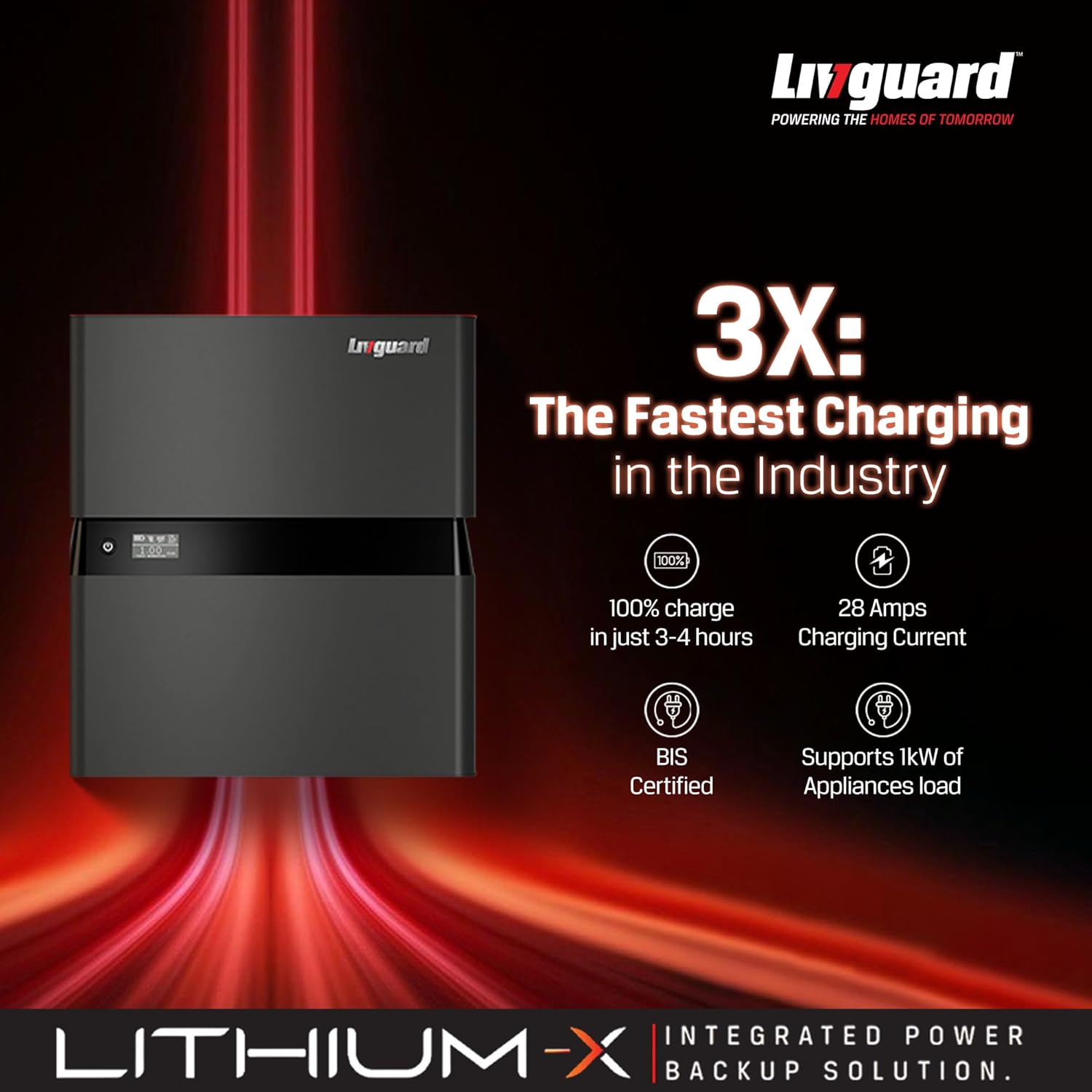 Livguard Lithium X 1500 UPS with Inbuilt Lithium Battery