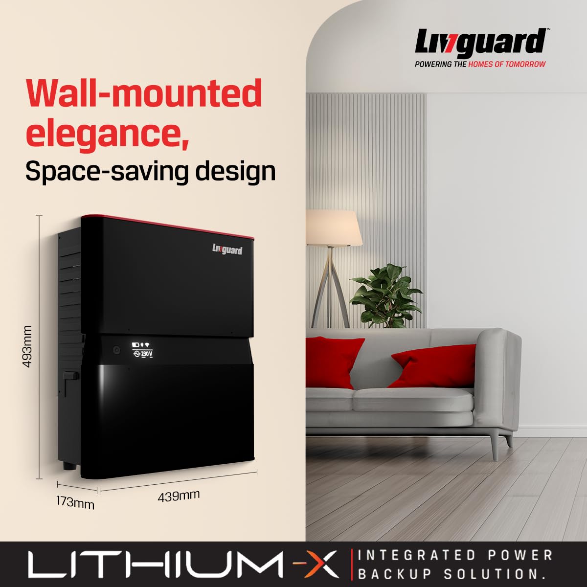 Livguard Lithium X 1500 UPS with Inbuilt Lithium Battery